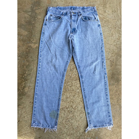 Vintage 90’s LL Bean Distressed Stained Jeans - Picture 1 of 16
